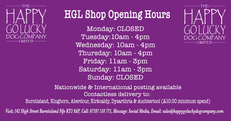 The happy go lucky dog company shop hours